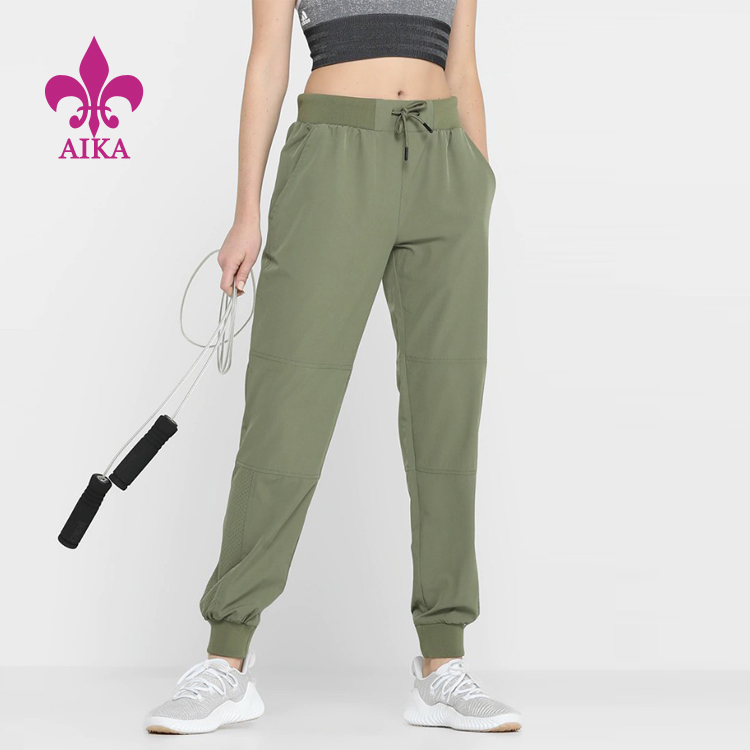 Custom first quality high waist activewear workout gym yoga jogger pants for women