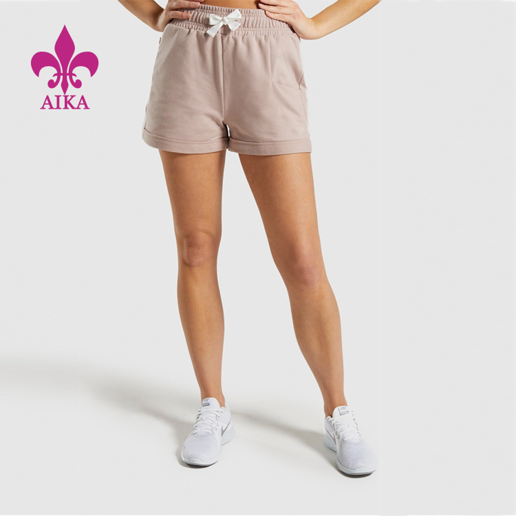 China Factory Wholesale Summer Beach  High Waist Workout Gym Shorts for Women