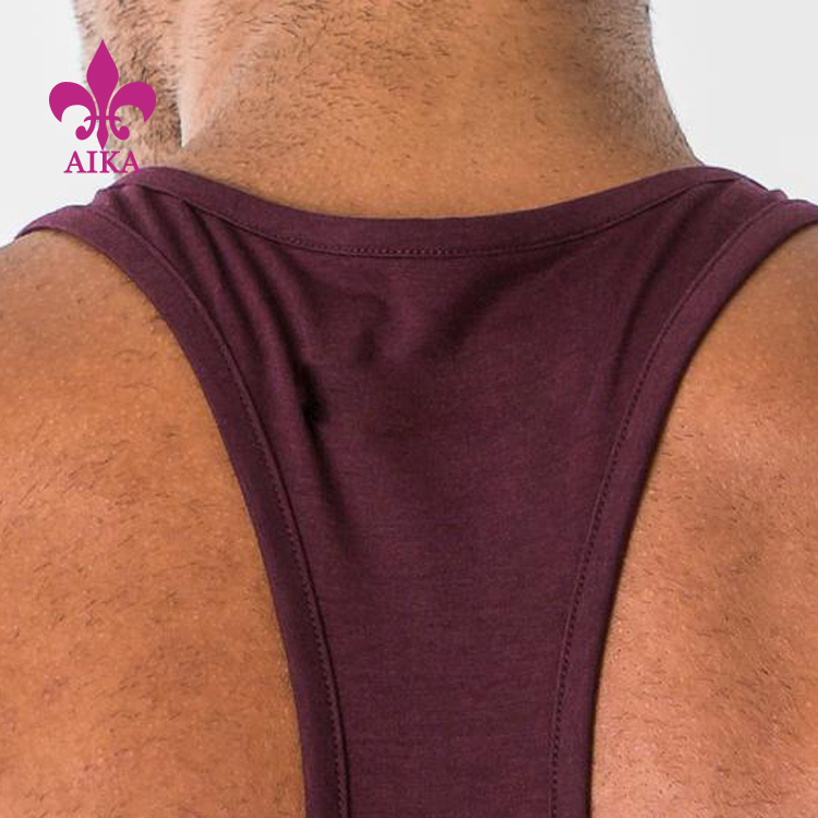 Good User Reputation for Side Stripe Jogger -
High quality cool cheap plus size blank wrestling running exercise sports singlets for men – AIKA detail pictures