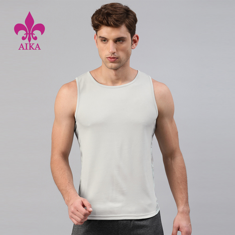 2019 High quality Men Shorts -
Custom Breathable Cotton Fitness Mens Sports Gym Wholesale Blank Tank Top In Bulk – AIKA detail pictures