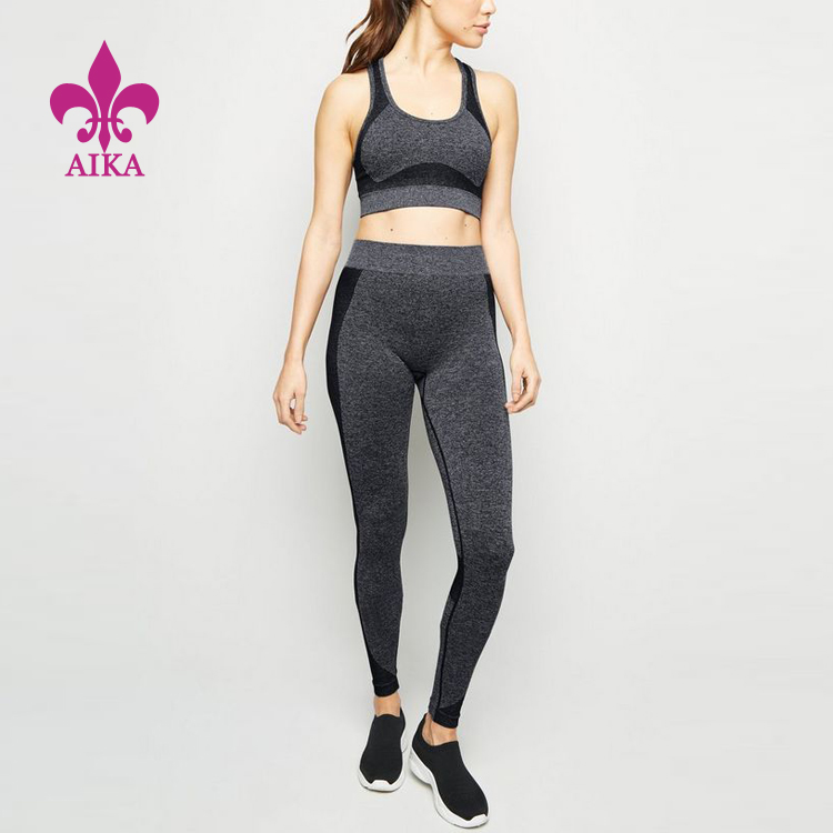 Custom OEM Ladies Running Workout Training Yoga Bra & Legging Set
