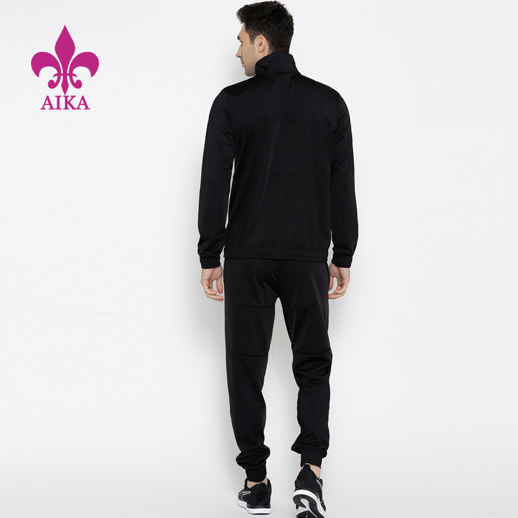 Factory selling Open Back Yoga Shirt Manufacturers -
Wholesale Custom Latest Design Workout Gym Mens Sport Jogging Plain Tracksuit – AIKA detail pictures