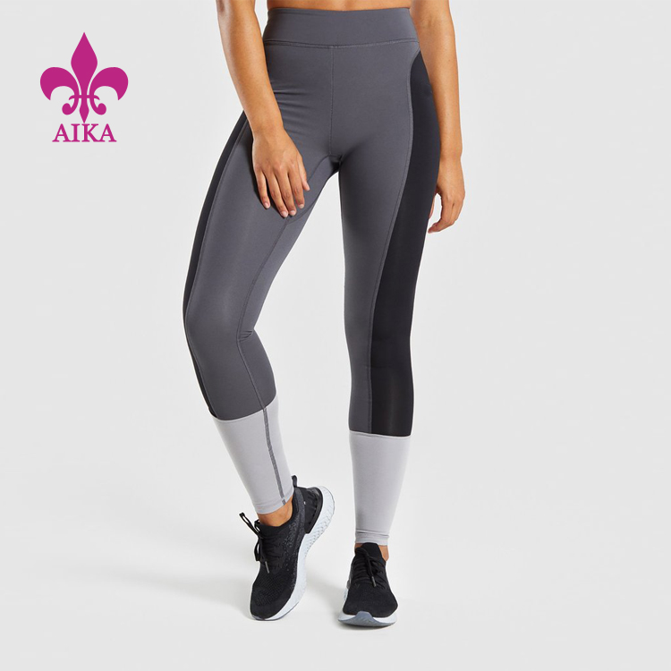 OEM manufacturer Yoga Clothes Manufacuturer -
High quality Wholesale gym clothing Customized quick Dry workout Color block women yoga leggings – AIKA detail pictures