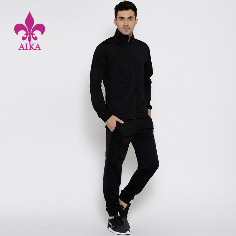 Factory selling Open Back Yoga Shirt Manufacturers -
 Wholesale Custom Latest Design Workout Gym Mens Sport Jogging Plain Tracksuit – AIKA