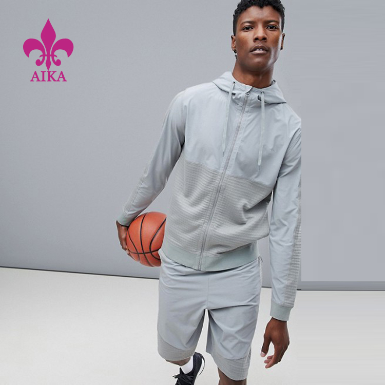 China Supplier Fleece Pants -
 Custom OEM Wholesale Loose Jogging Short Pant Sports Zipper Short Hoodies Tracksuit – AIKA