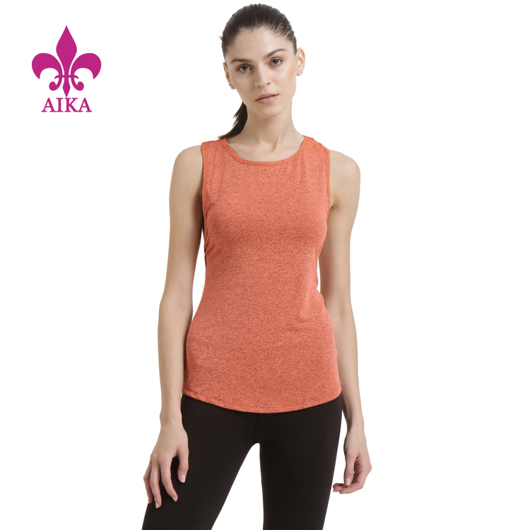 OEM High quality wholesale Breathable Gym Women Workout Plain Dry Fit Running Fitness Tank Top