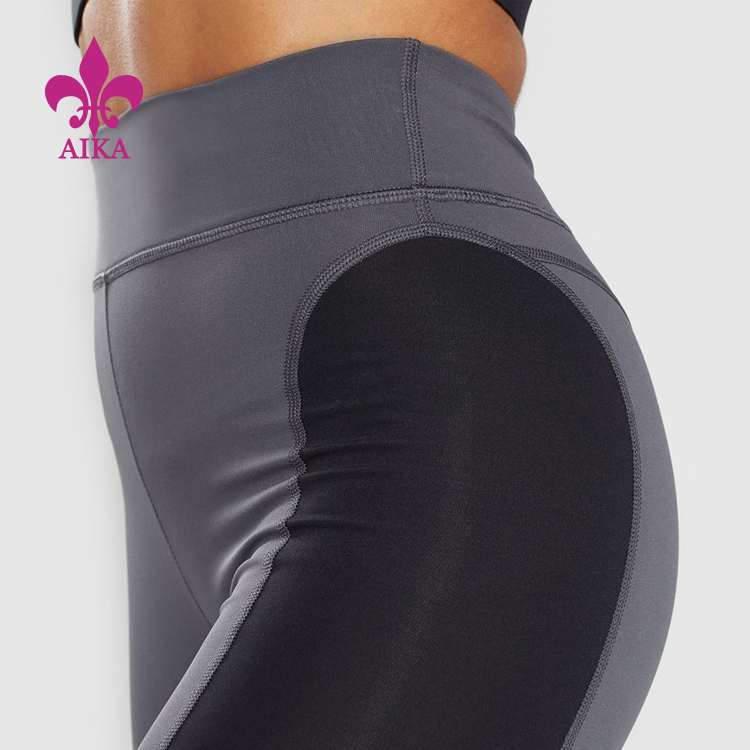 OEM manufacturer Yoga Clothes Manufacuturer -
High quality Wholesale gym clothing Customized quick Dry workout Color block women yoga leggings – AIKA detail pictures