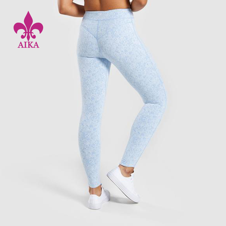 OEM Factory for Sports Wear Manufacturer -
2019 Wholesale Custom high waist workout sport leggings ladies fitness yoga pants without front rise – AIKA detail pictures
