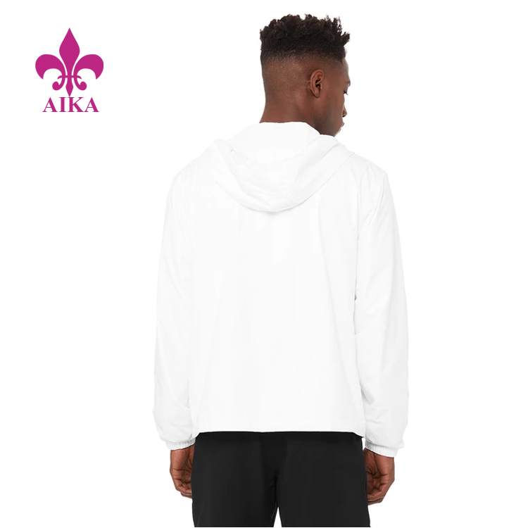 Special Design for Sportswear Tracksuit -
Summer Spring New Design Custom Gym Running Windbreaker Jacket for Men – AIKA detail pictures