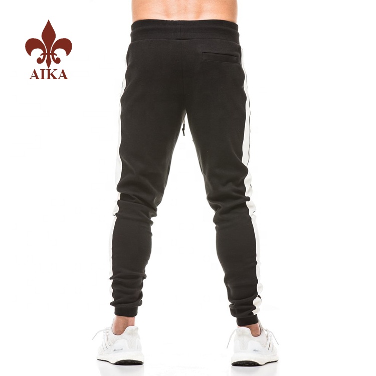 2019 China New Design Compression Pants -
High quality Wholesale custom fashion cotton sports black slim fit mens gym joggers – AIKA detail pictures