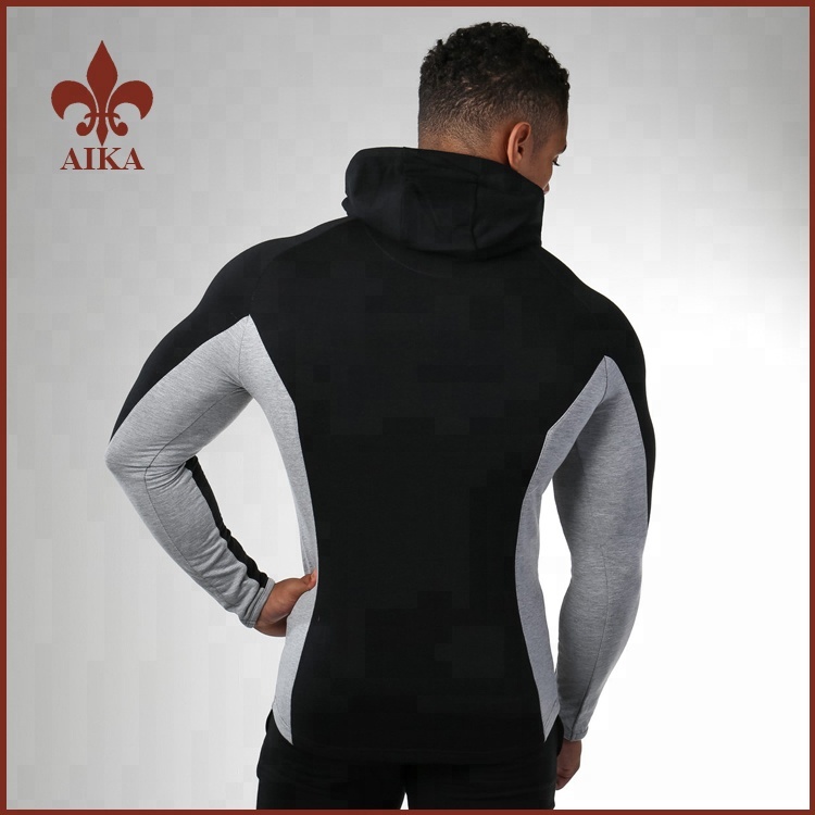 Hot sale Sports Fitness Pants -
wholesale Muscle mens Fitted Gym Wear slim zipper-up sports hoodies sweatshirts custom – AIKA detail pictures