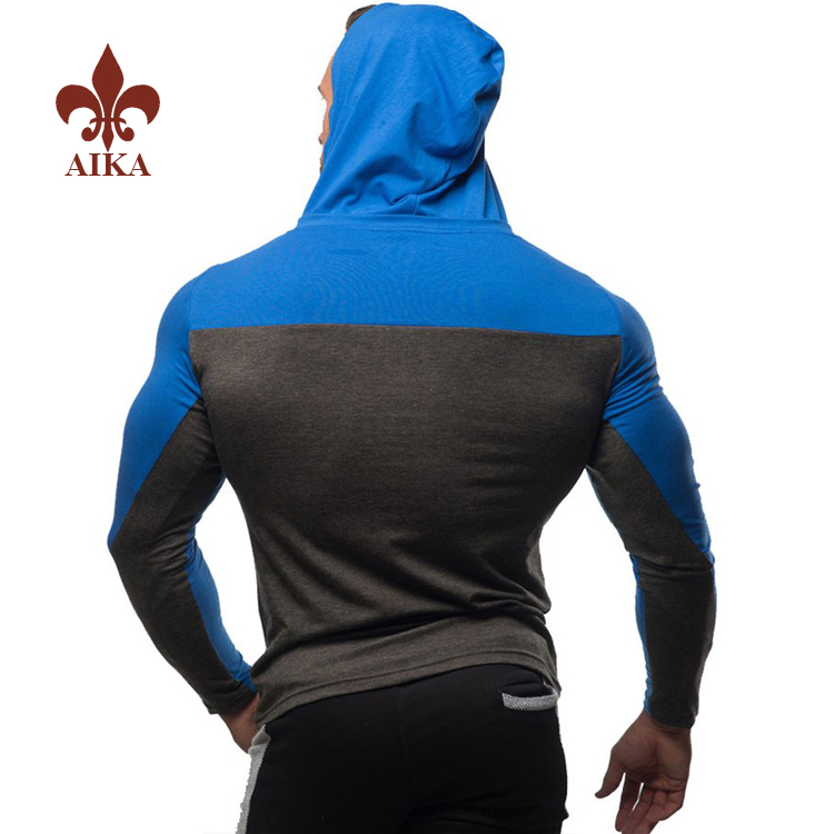 factory customized Gym Pants -
Cheap wholesale light weight hoodies tops custom slim fit men gym clothing – AIKA detail pictures