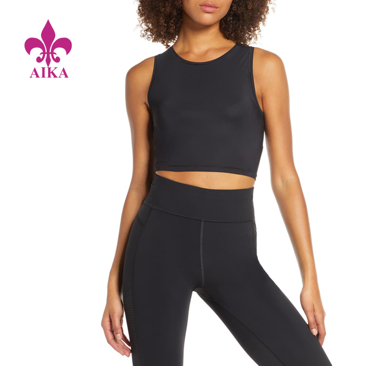 New Hot Wholesale Gym Yoga Mesh Breathable Fit Slim Training Women Tank Top