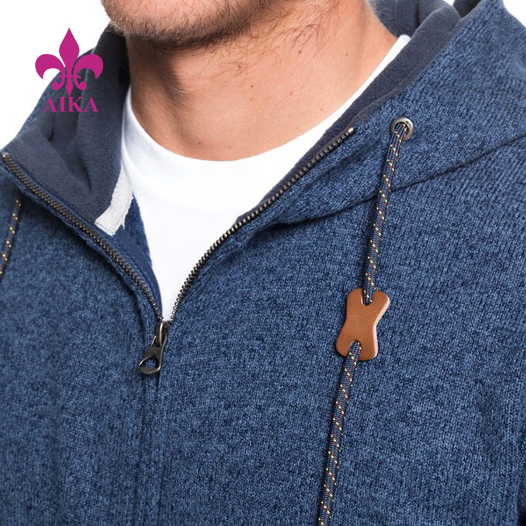 Fast delivery Men Clothing Suit -
Cheap Manufactory Custom Classic Comfortable Regular Fit Hooded Zip-Up Fleece Jacket – AIKA detail pictures