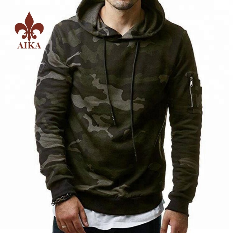 High Quality Ladies Sport Wear -
 High quality Custom Army Camo Design printed gym sports tracksuits for men – AIKA