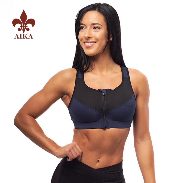 Wholesale Price China Sexy Women Wear -
High quality Athletic clothing custom Zipper-up Designed sexy women fitness yoga bra – AIKA detail pictures