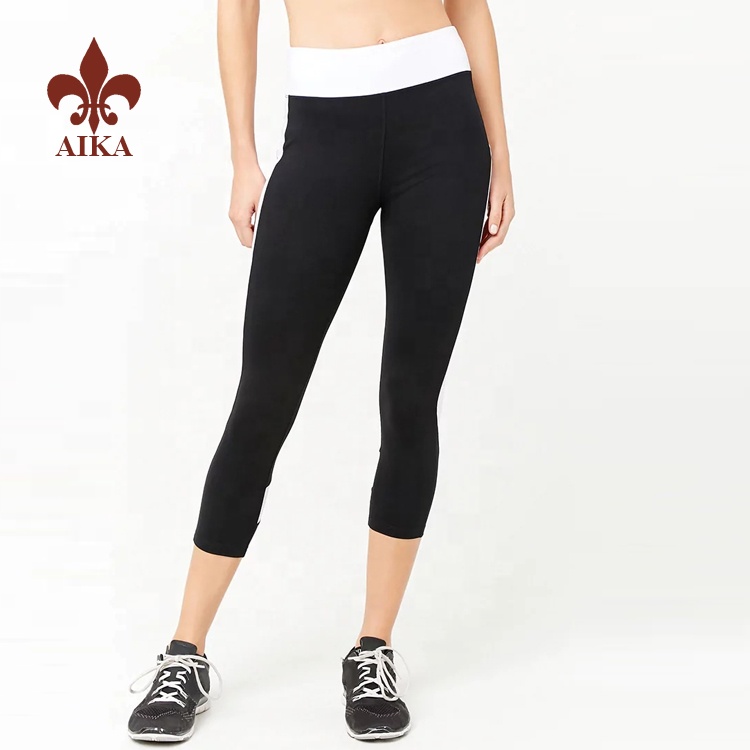 Newly Arrival Wholesale Tracksuits -
Wholesale custom 7/8 length pantyhose workout compression women yoga gym tights 2019 – AIKA detail pictures