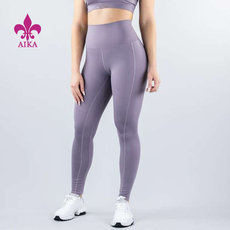 China Supplier Crop Top Supplier -
High quality Custom ladies yoga pants wholesale compression plus size eco friendly yoga pants – AIKA detail pictures