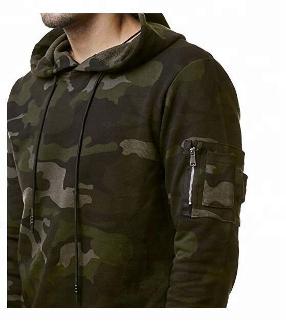 High Quality Ladies Sport Wear -
High quality Custom Army Camo Design printed gym sports tracksuits for men – AIKA detail pictures