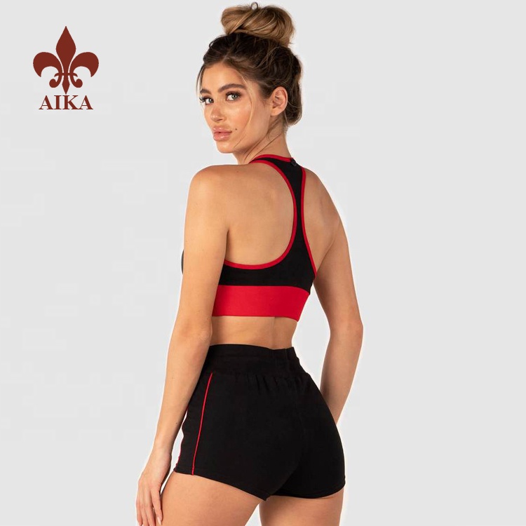 Best Price on Plain Tracksuits -
High quality Custom wholesale polyester spandex ladies workout fitness wear sport – AIKA detail pictures