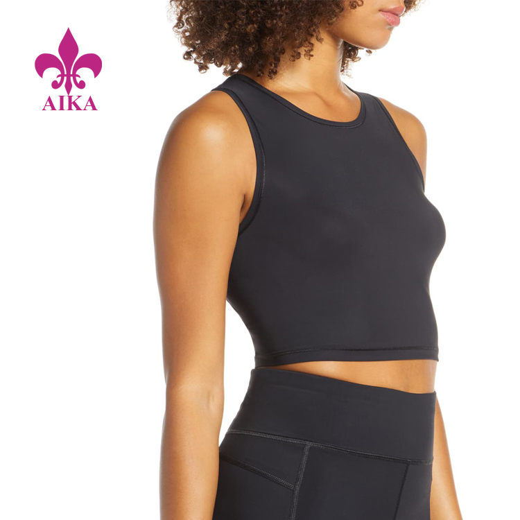 Short Lead Time for Sports Yoga -
New Hot Wholesale Gym Yoga Mesh Breathable Fit Slim Training Women Tank Top – AIKA detail pictures