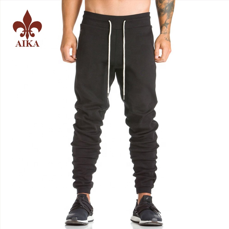 Best selling Custom workout gym running  black skinny alphalete joggers for men