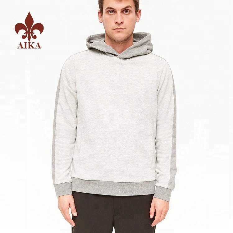 New Design wholesale cheap custom brand men white blank plain hoodie