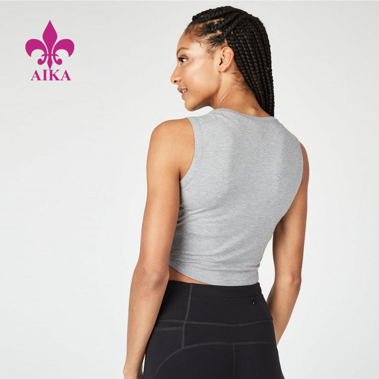 New Delivery for Moisture Wicking Yoga Pants -
Popular Custom Bohemian Style Breathable V Cut Fitness Yoga Tank Top for Women – AIKA detail pictures