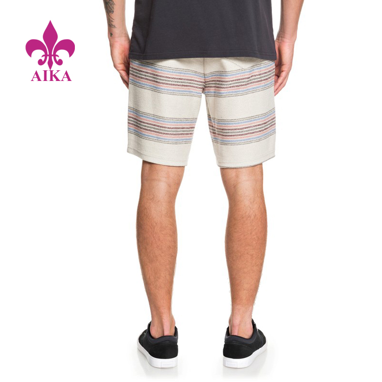 factory low price Sublimation Yoga Pants -
Hot Sale Wholesale Fashion Casual Style Striped Sports Sweat Shorts for Men – AIKA detail pictures