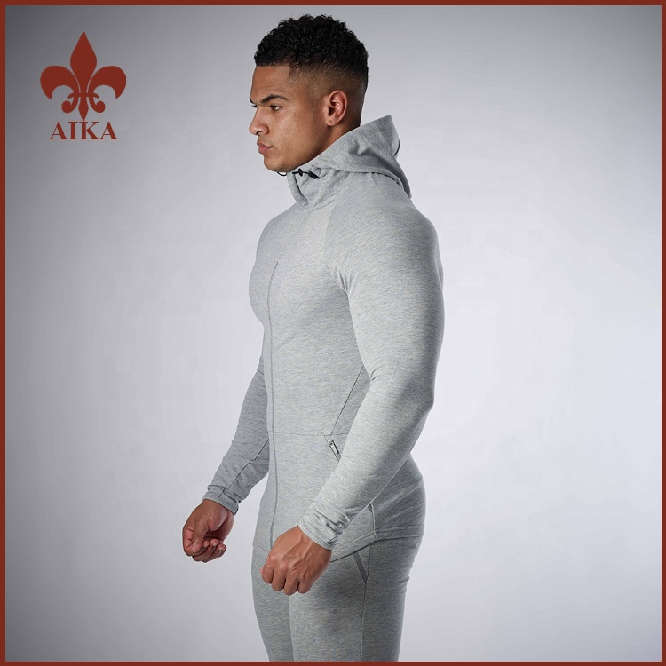 OEM China Yoga Suit -
High quality custom slim fit workout training velour tracksuits wholesale for men – AIKA detail pictures