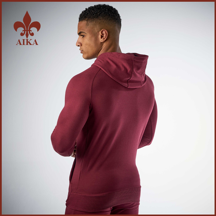 Newly Arrival Long Pants -
High quality cheap blank hoodies tracksuits custom slim fit sports style mens jumpers – AIKA detail pictures