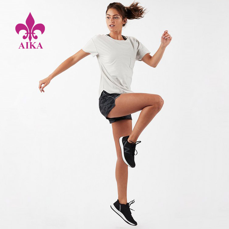 Factory Cheap Hot Yoga Sets Women -
 Wholesale breathable workout slightly boxy fit casual and soft gym shorts for women – AIKA