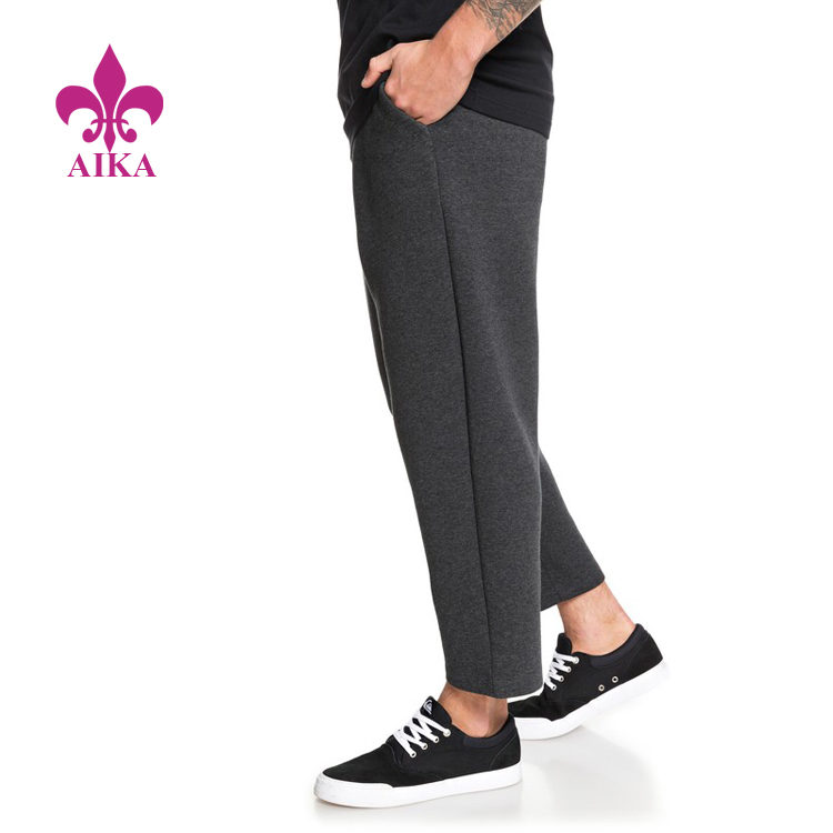 100% Original Casual Jogger -
Cheap Wholesale Custom Cropped Ankle Length Fit Sports Gym Sweatpants Joggers for Men – AIKA detail pictures