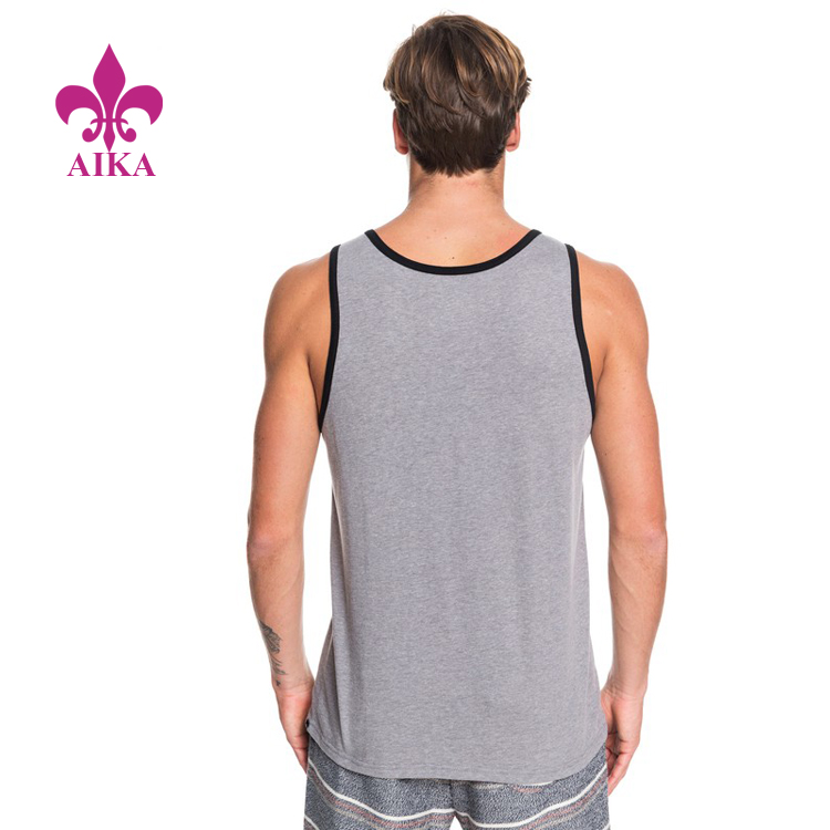 Quality Inspection for Yoga Pants Made In China -
Sportswear Product Type Custom Modern Fit Slimmer Cut Chest Pocket Plain Men Tank – AIKA detail pictures