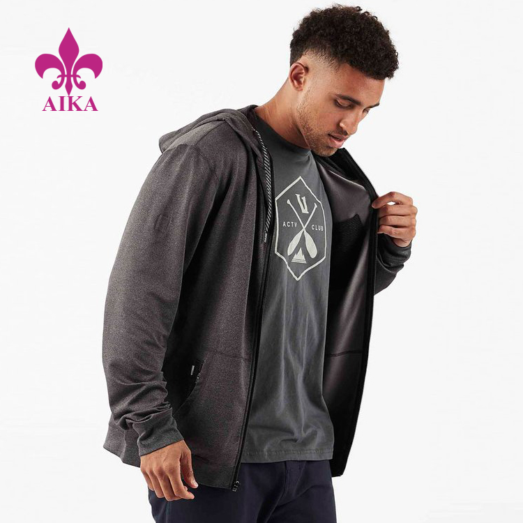 High Quality Ladies Sport Wear -
the most popular movement hoodies ultra-comfortable and casual fit activewear jacket for men – AIKA detail pictures