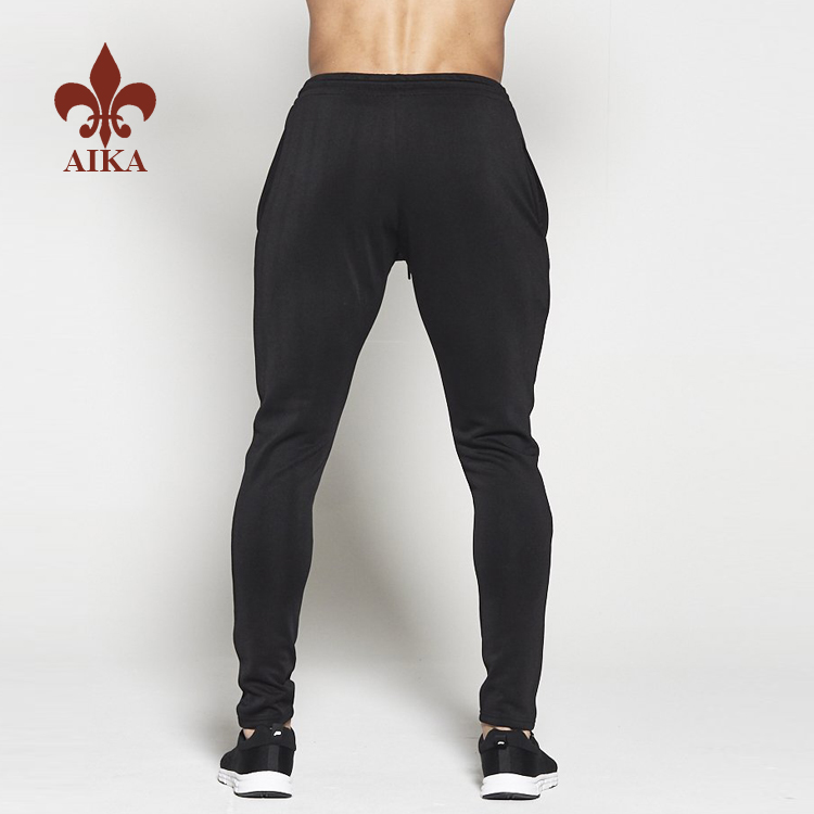 Factory wholesale Mens Joggers -
Wholesale 90% polyester 10% spandex Dry fit black mens plain sports sweat pants – AIKA detail pictures