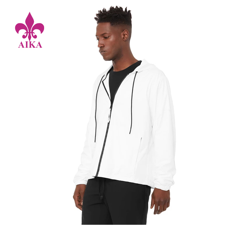 Special Design for Sportswear Tracksuit -
Summer Spring New Design Custom Gym Running Windbreaker Jacket for Men – AIKA detail pictures