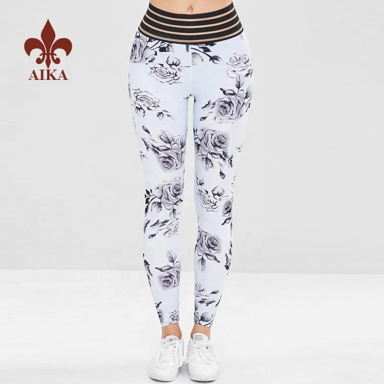 OEM manufacturer Yoga Clothes Manufacuturer -
2019 wholesale high waisted digital printing polyester spandex girls fitness skinny workout yoga pants – AIKA detail pictures