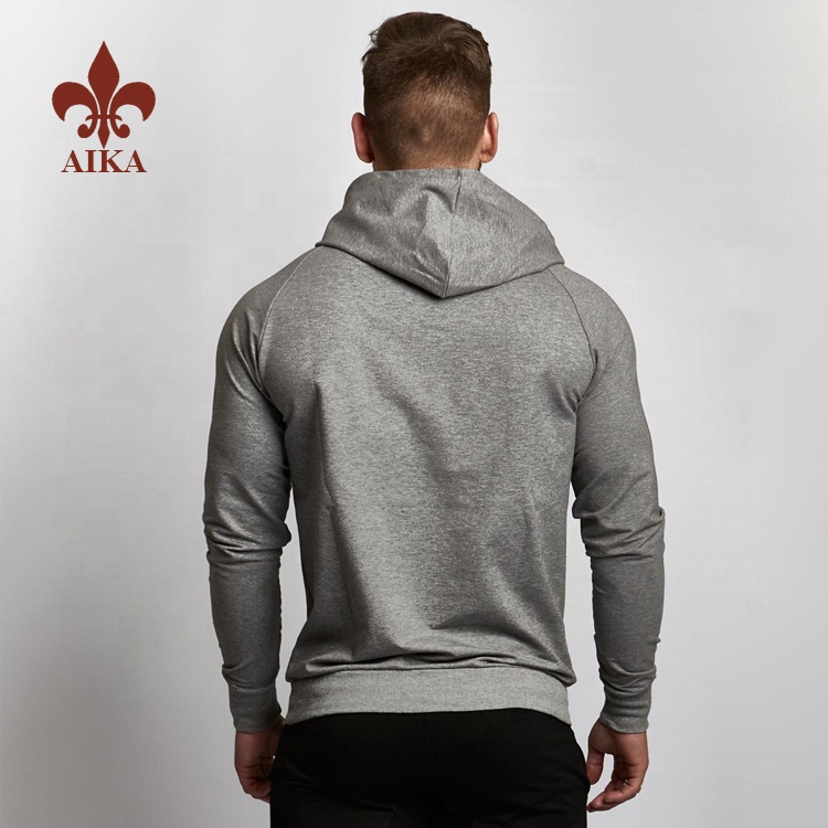 Best quality OEM Custom cotton polyester sports style men pull over printing hoodies