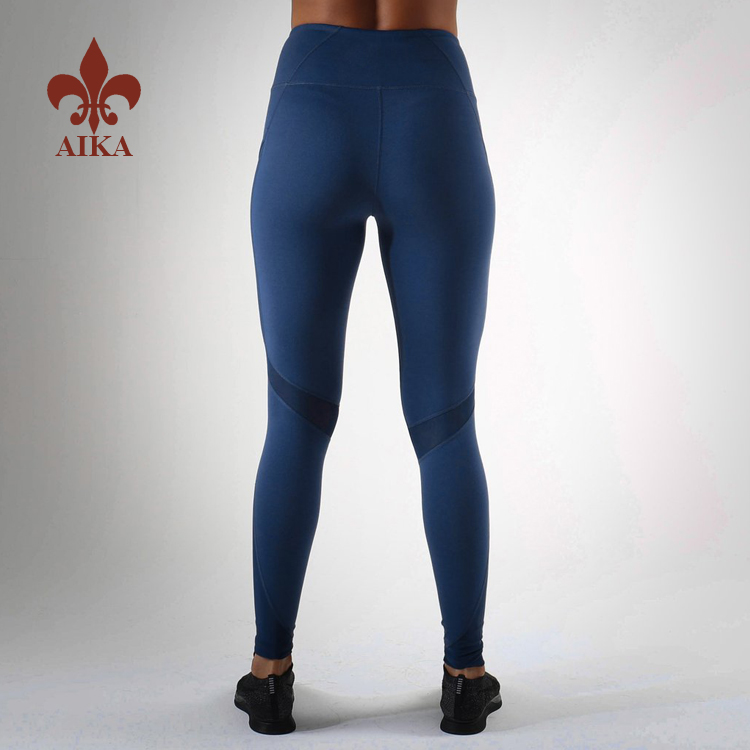Wholesale Seamless Leggings -
High quality 88% polyester 12% spandex custom quick dry women leggings fitness yoga wear – AIKA detail pictures