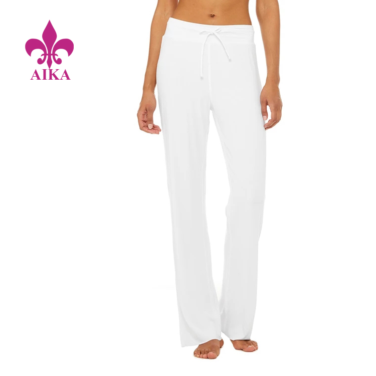 Excellent quality Seamless Yoga Wear -
 On-trend Custom Wide-leg High-waist Easy Cinch Pant Women Gym Workout Pants – AIKA
