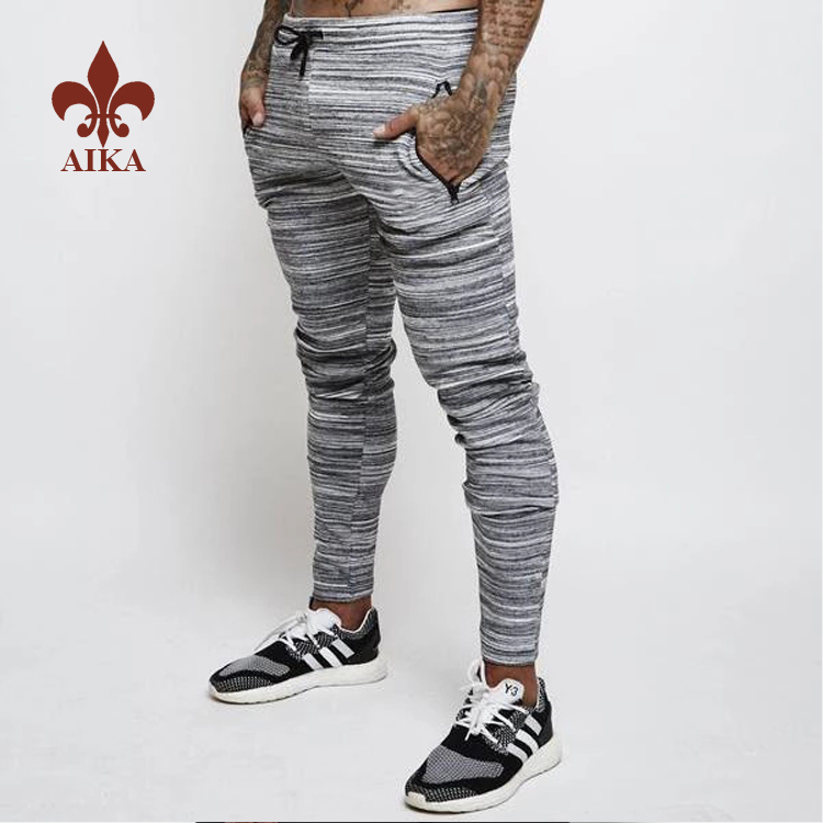 High quality Custom fashion100% polyester tapered gym jogger sweat pants men