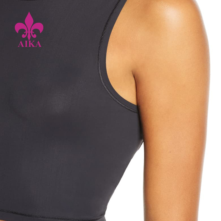 Short Lead Time for Sports Yoga -
New Hot Wholesale Gym Yoga Mesh Breathable Fit Slim Training Women Tank Top – AIKA detail pictures