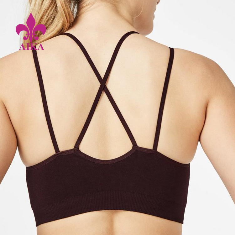 Competitive Price for Adults Yoga Pants -
OEM Wholesale Custom Light Comfortable Removable Pads Fitness Yoga Bra – AIKA detail pictures