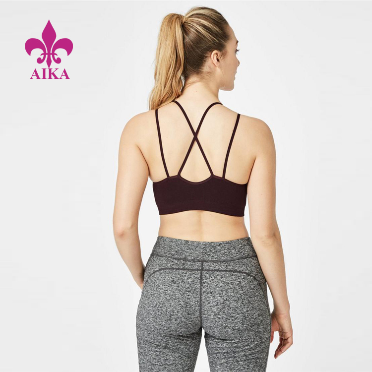 Competitive Price for Adults Yoga Pants -
OEM Wholesale Custom Light Comfortable Removable Pads Fitness Yoga Bra – AIKA detail pictures