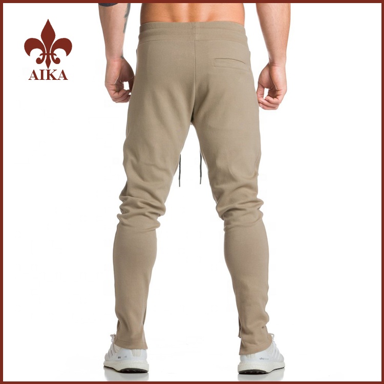 One of Hottest for Gym Leggings -
Wholesale High quality mens Cotton sports Bottoms custom men bodybuilding gym track pants – AIKA detail pictures