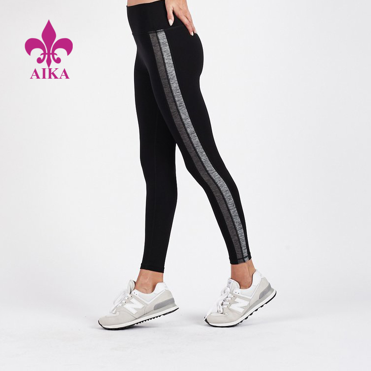 Good User Reputation for Down Vest -
First quality racer high rise women leggings soft and casual fitness gym yoga wear – AIKA detail pictures