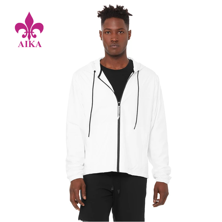 Special Design for Sportswear Tracksuit -
Summer Spring New Design Custom Gym Running Windbreaker Jacket for Men – AIKA detail pictures