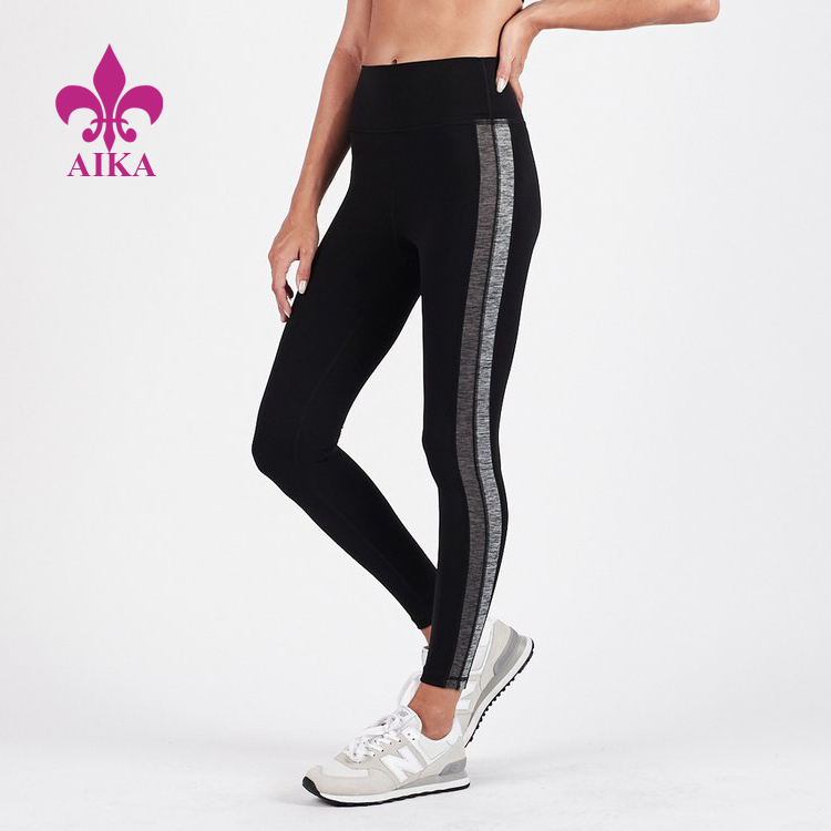 Good User Reputation for Down Vest -
First quality racer high rise women leggings soft and casual fitness gym yoga wear – AIKA detail pictures