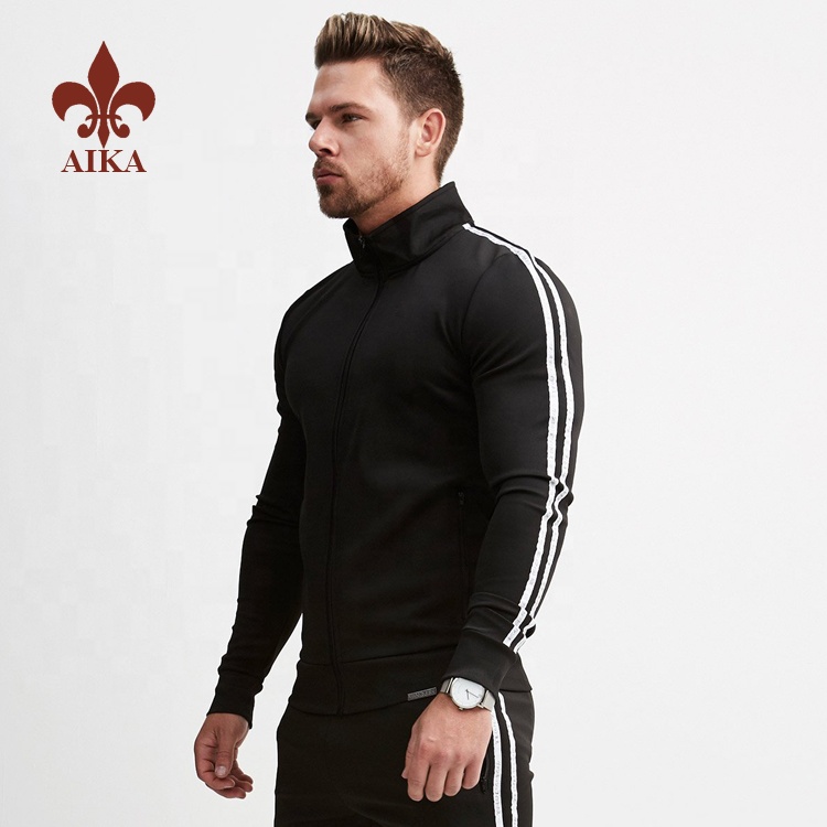 OEM/ODM China Cotton Polyester Joggers Wholesaler -
Wholesale Custom embroidered French Terry fabric plain slim fit Zipper hoodies for men – AIKA detail pictures
